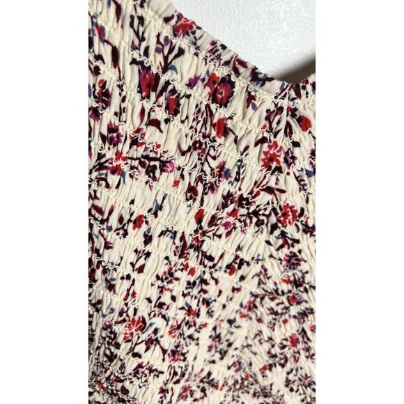 American Eagle AE Bella Bubble Pink Floral Spaghetti Strap Mini Dress Small NEW - Picture 9 of 13